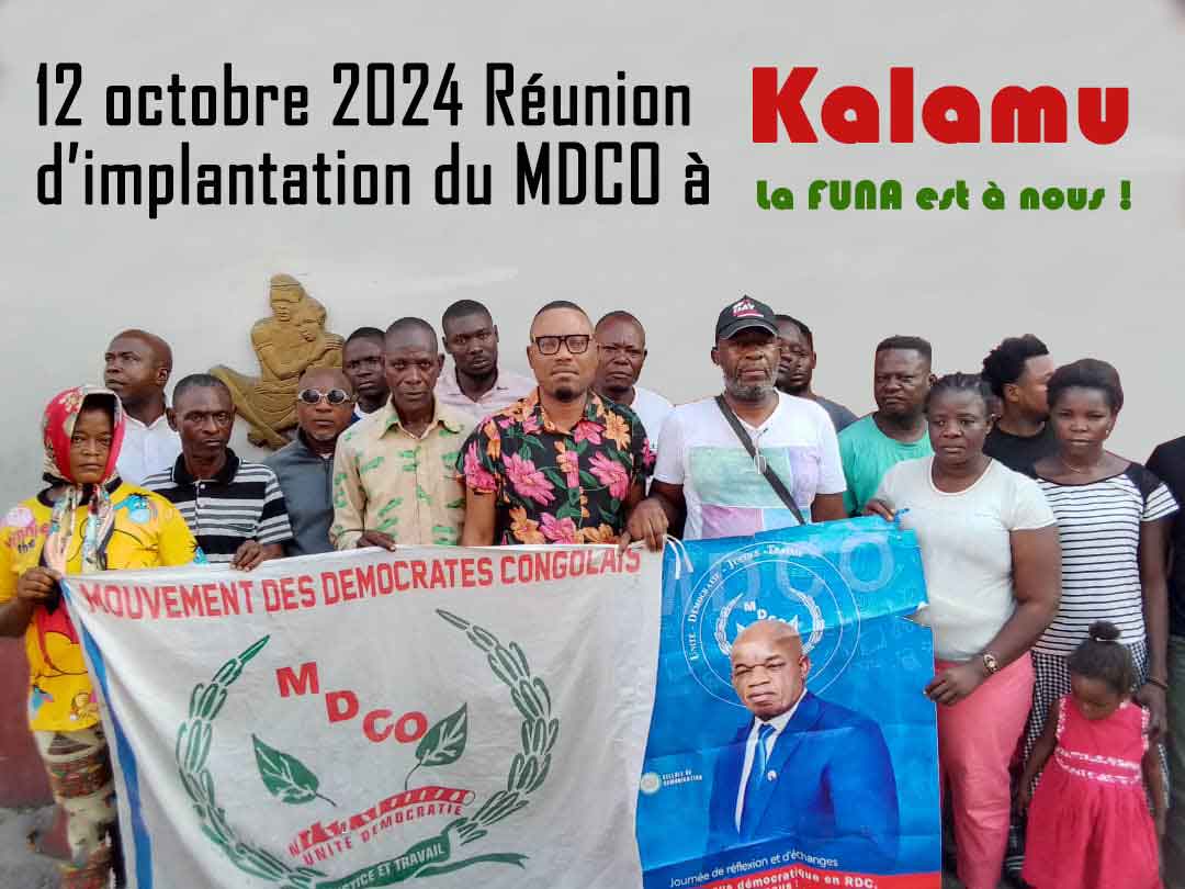 Installation du Comité Communal MDCO à Kalamu : Mobilisation sous la supervision de Blaise Banzadio