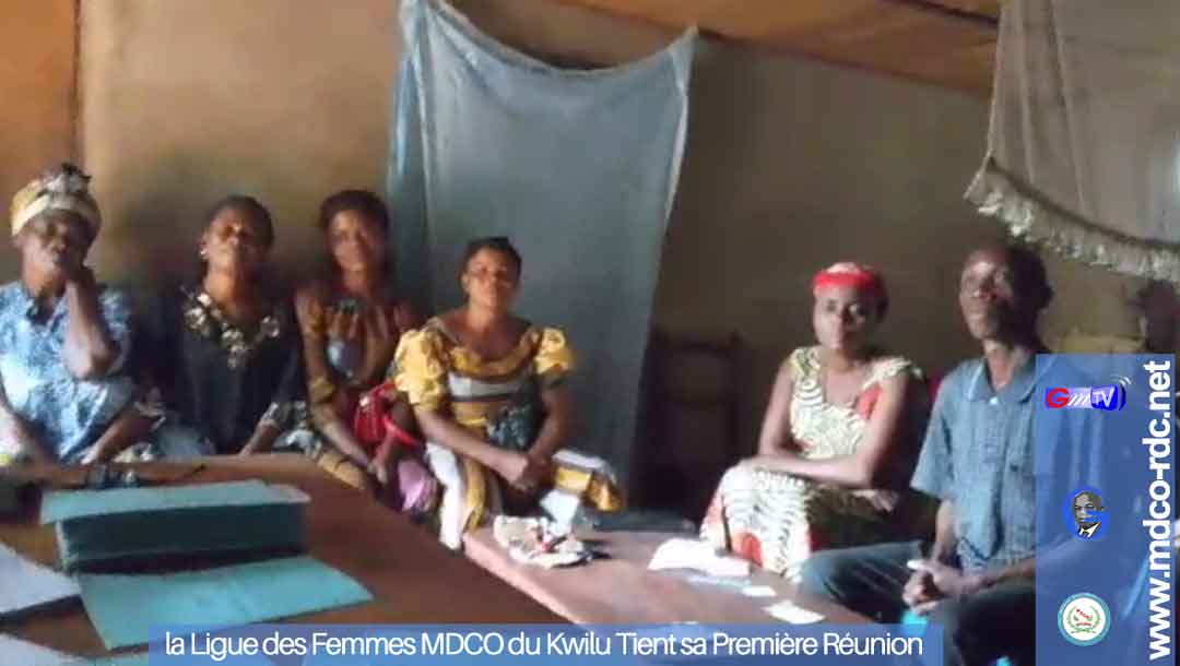 La Présidente de la Ligue Provinciale des Femmes MDCO Kwilu Tient sa Première Réunion