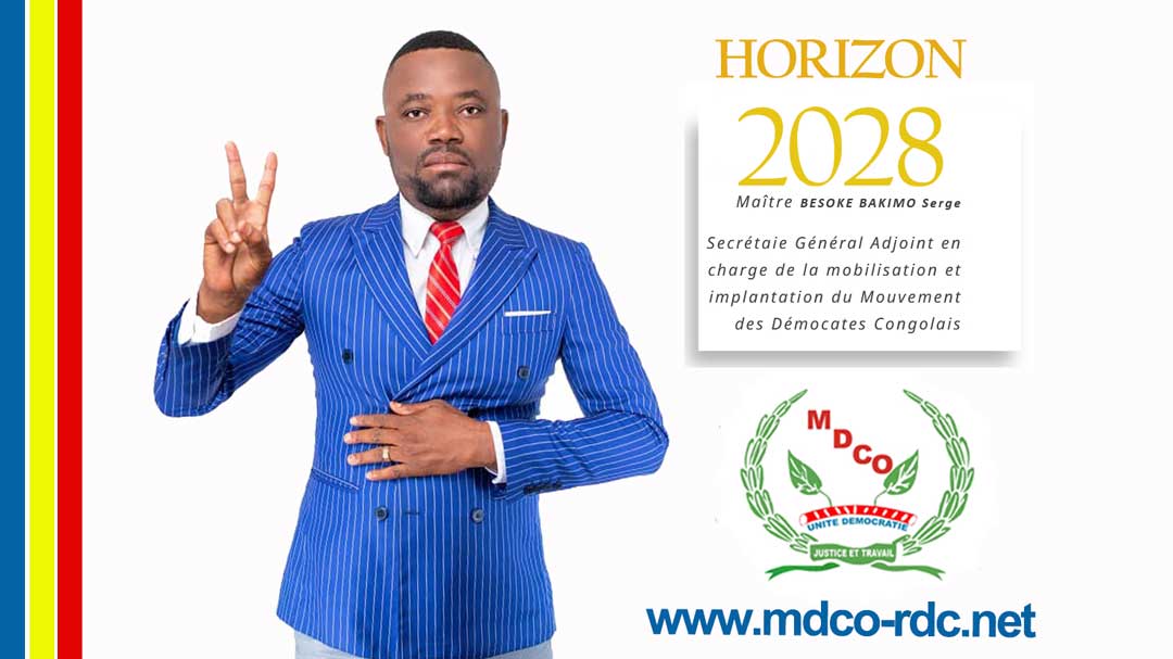 ecrétaire Général Ad ad intérim du MDCO, Serge Besoke Bakimo