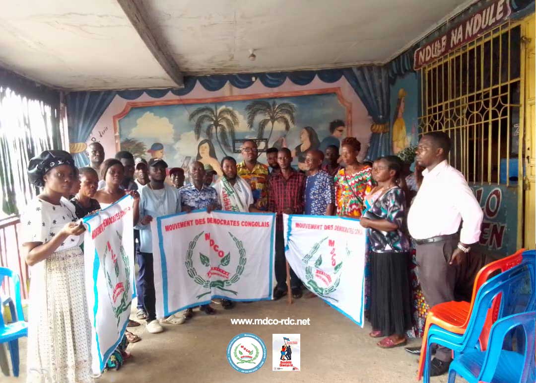 Installation officielle du comité communal du MDCO à Maluku par le SGA a.i. Maître Serge Besoke Bakimo